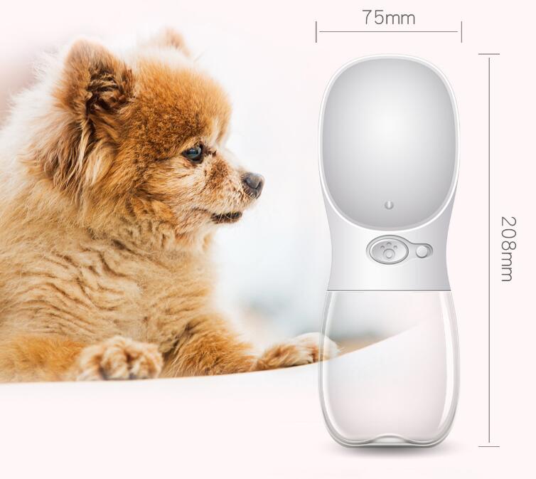 Easy to use portable water bottle for your dog.