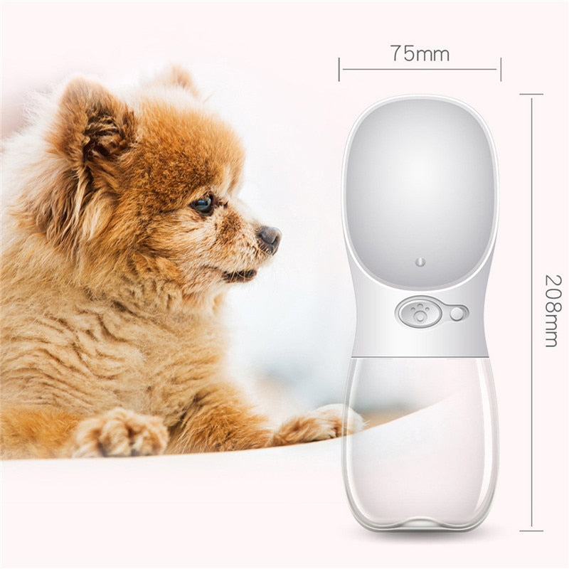 Easy to use portable water bottle for your dog.