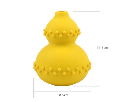 Rubber teeth grinding toy.